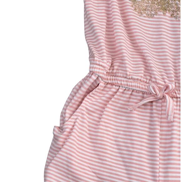 2 For $5 Sale Limited Too Pink And White Striped Butterfly Romper Size 8 - Picture 5 of 11